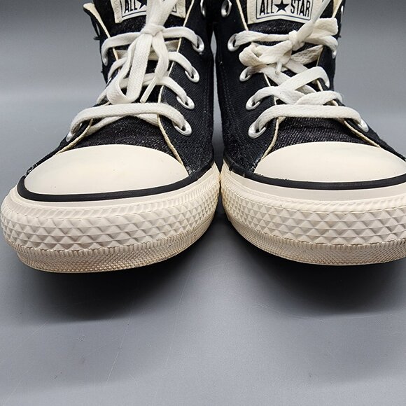 Converse Chuck Taylor All Star Denim Black High Top Sneakers Unisex Size 8 - Picture 8 of 14